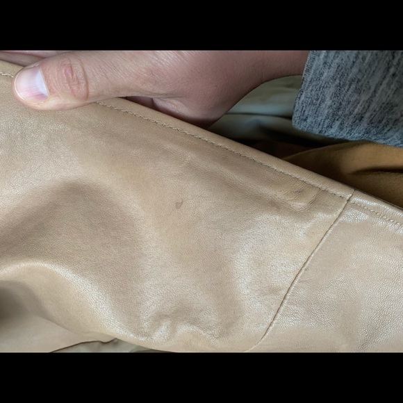 MACKAGE KENYA LEATHER JACKET- Color Nude XXS - Picture 6 of 6